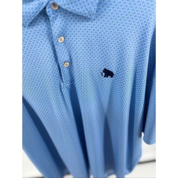 PETER MILLAR SUMMER COMFORT MEN Size XL GOLF POLO SHIRT BLUE Sand Valley Logo - Picture 4 of 9